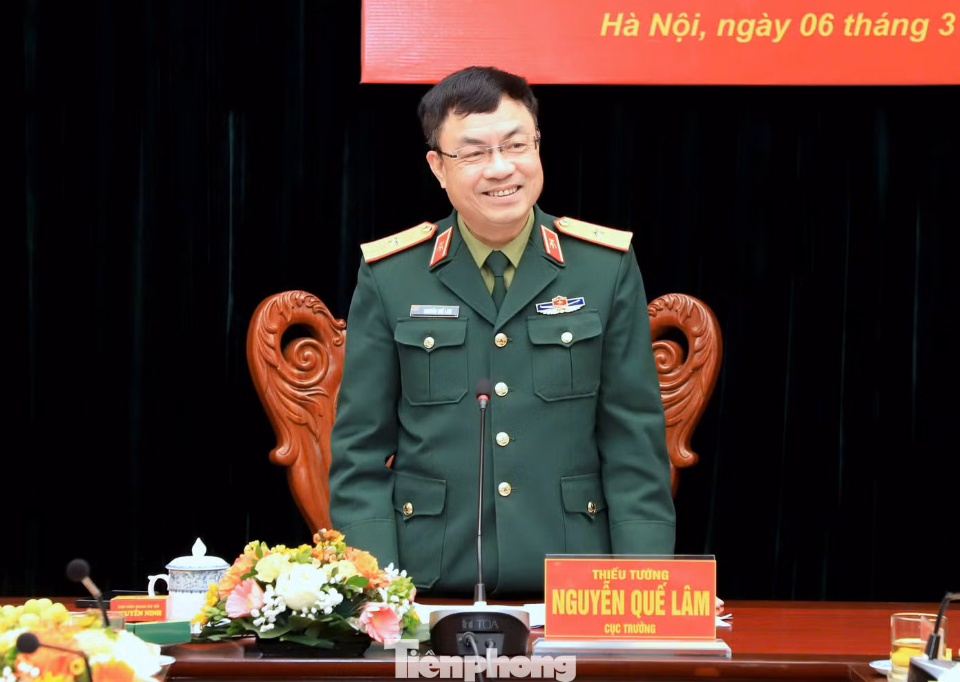 Thiếu tướng Nguyễn Quế Lâm - Cục trưởng Cục Xe máy - Vận tải (Tổng cục Hậu cần - Kỹ thuật).