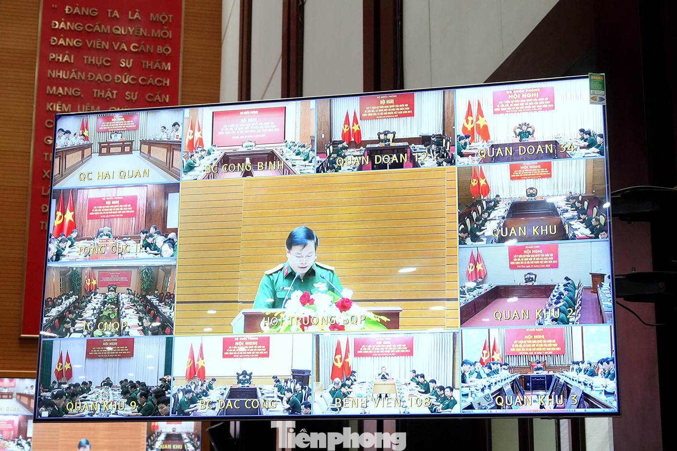 Hội nghị được tổ chức tại gần 50 điểm cầu trong toàn quân.