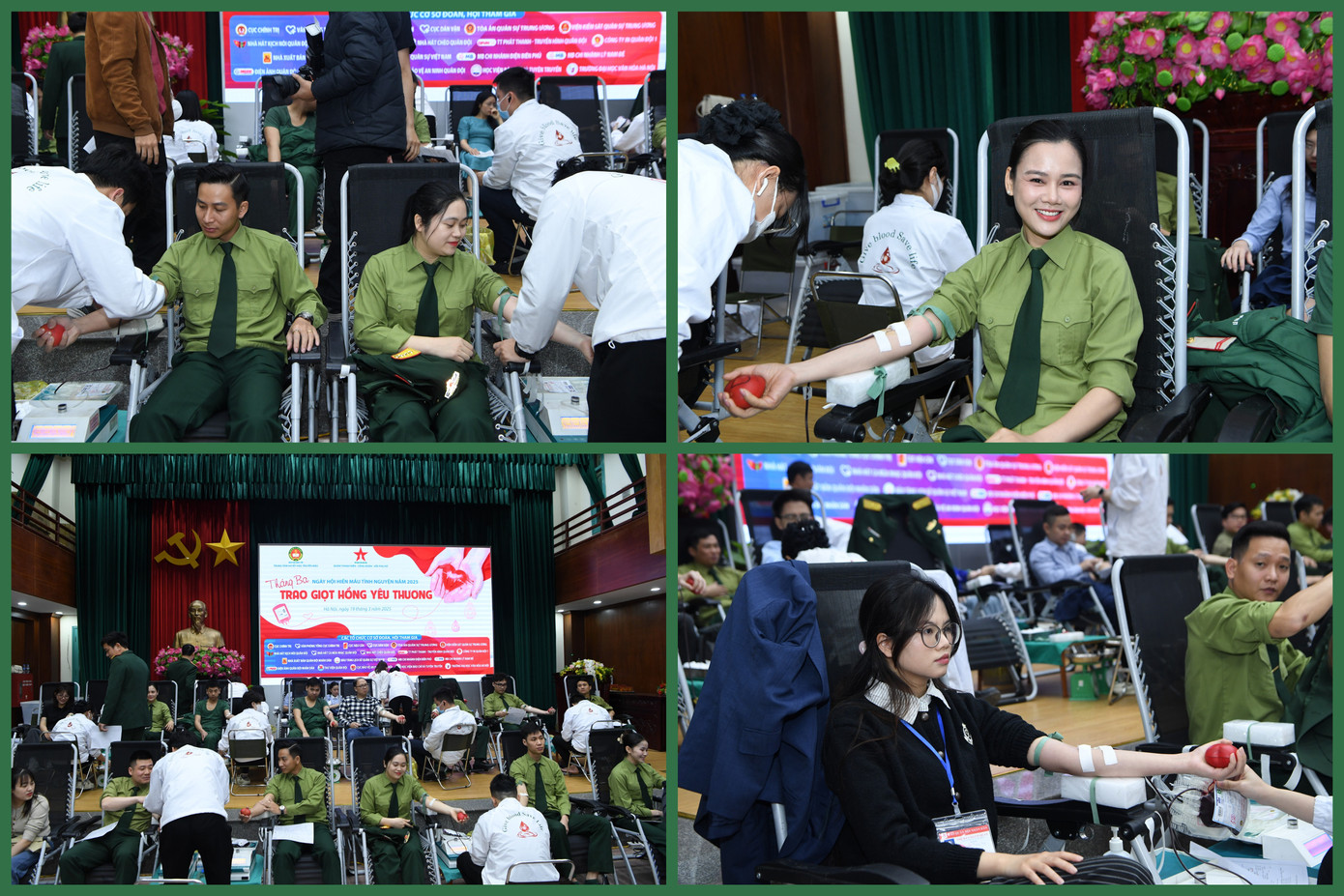 Ngày hội đã tiếp nhận được hơn 200 đơn vị máu để cứu chữa người bệnh.