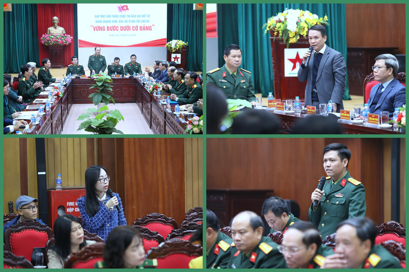 Chương trình có sự tham dự của lãnh đạo, đại biểu các cơ quan, đơn vị trong và ngoài Quân đội. Chương trình có sự tham dự của lãnh đạo, đại biểu các cơ quan, đơn vị trong và ngoài Quân đội.