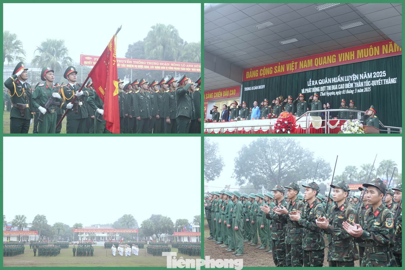 Quang cảnh Lễ ra quân huấn luyện, phát động thi đua cao điểm và khởi động Tháng Thanh niên 2025, tại Trung đoàn 209.
