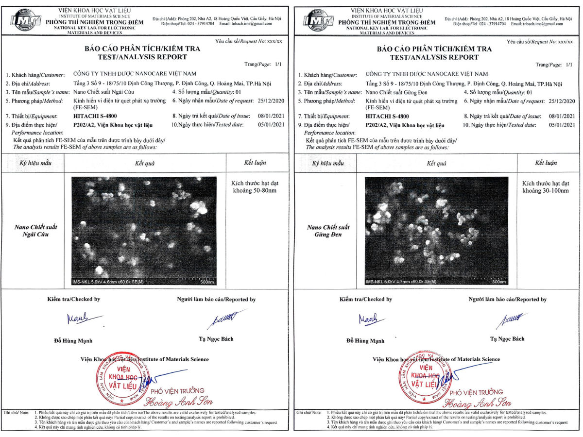 Dầu gội ngải cứu Mộc Nhu ứng dụng công nghê nano bạc vào sản xuất nên hiệu quả nhanh gấp nhiều lần so với sản phẩm thông thường