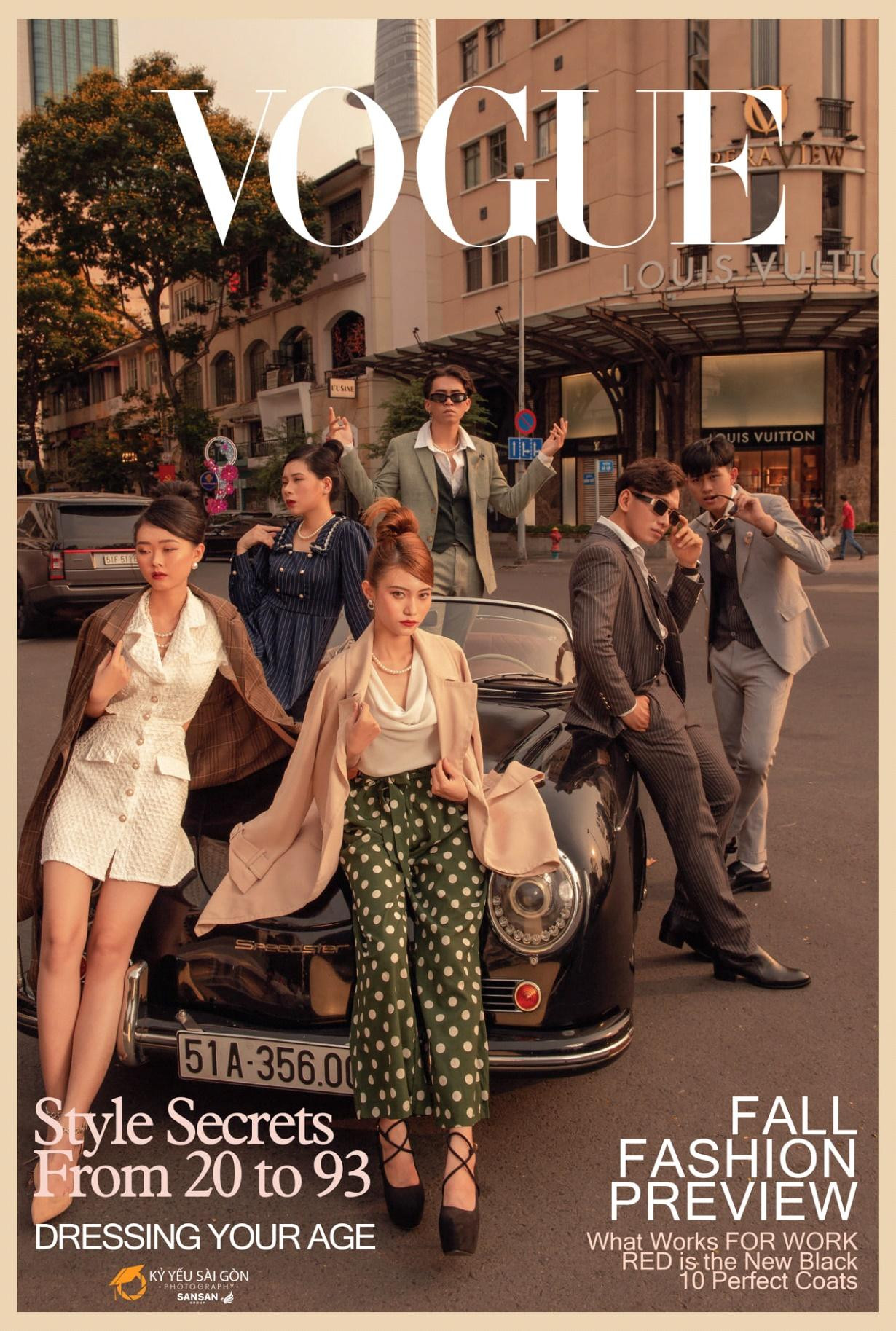 Từ bối cảnh, trang phục và cách pose dáng thần thái của các bạn học sinh không khác gì những bìa tạp chí thời trang nổi tiếng