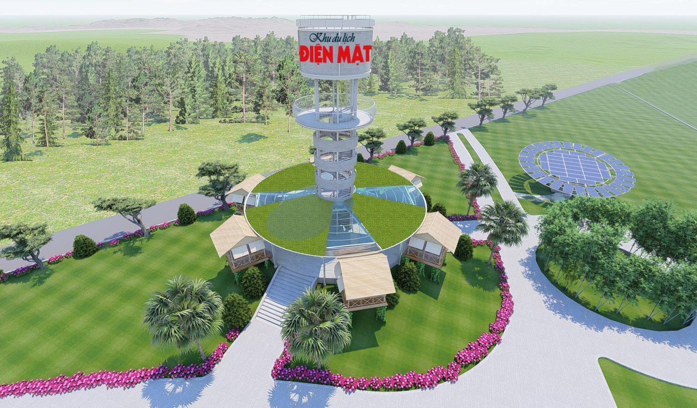 Phố ẩm thực được thiết kế xung quanh Thủy đài