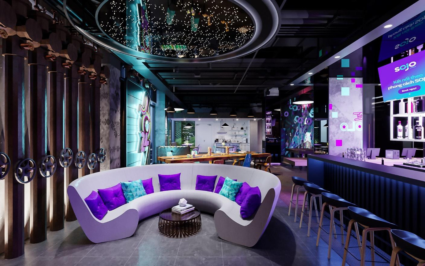 Hình ảnh khu vực lounge/bar của SOJO Hotels