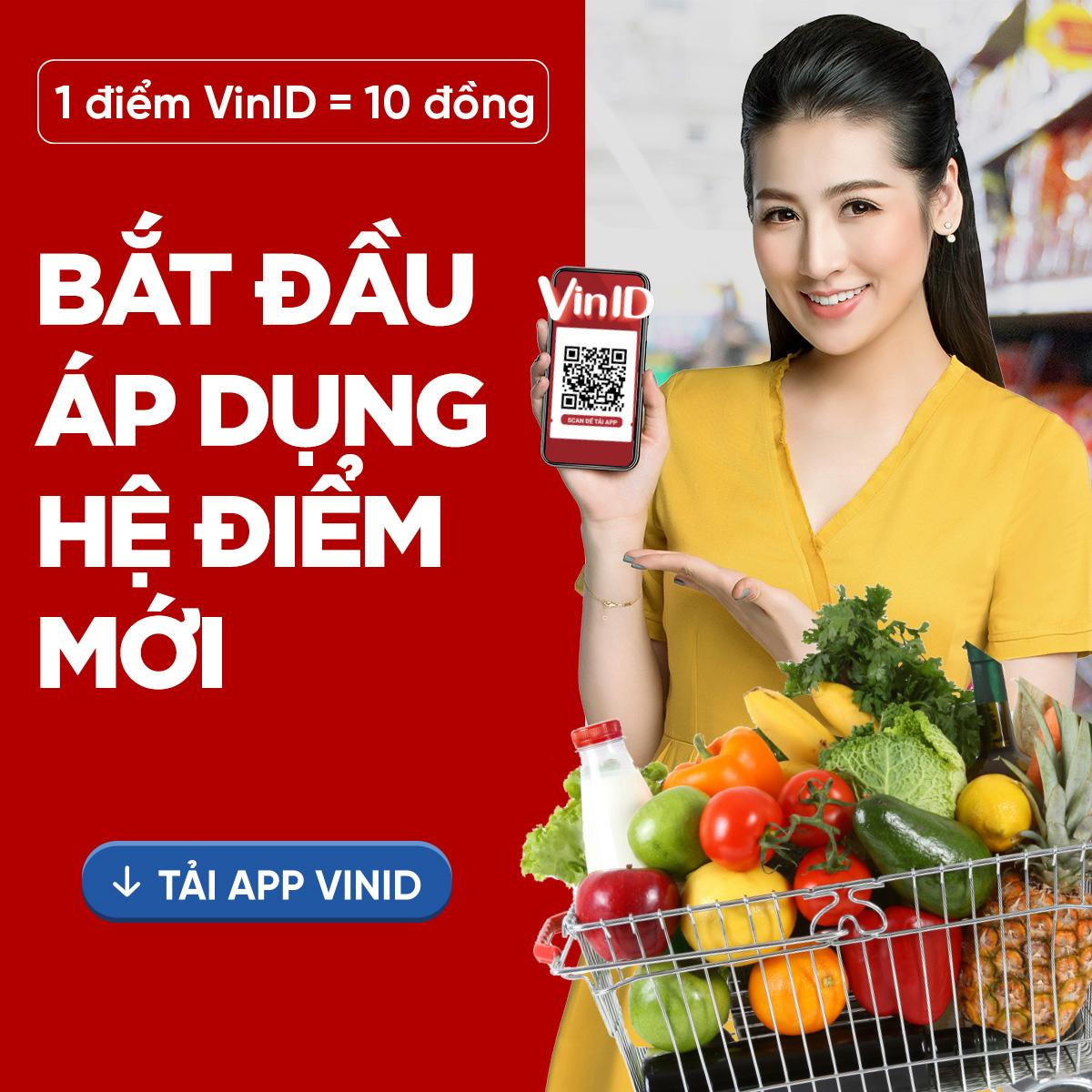Người dùng VinID có thể tích điểm trên mọi giao dịchcó giá trị chỉ từ 1.000 đồng từ 01/06/202