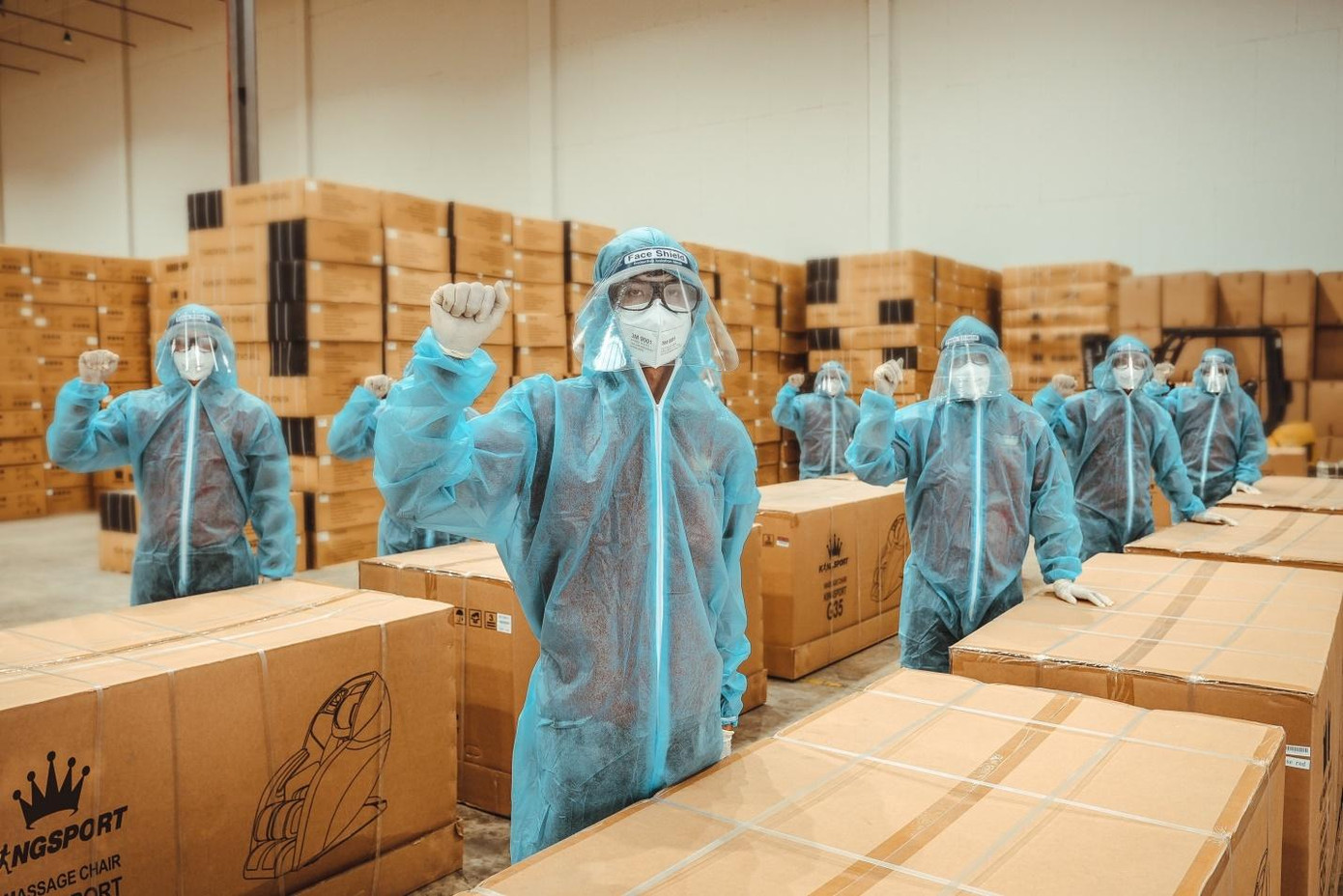 Kingsport luôn tuân thủ các biện pháp đảm bảo an toàn trong mùa dịch.