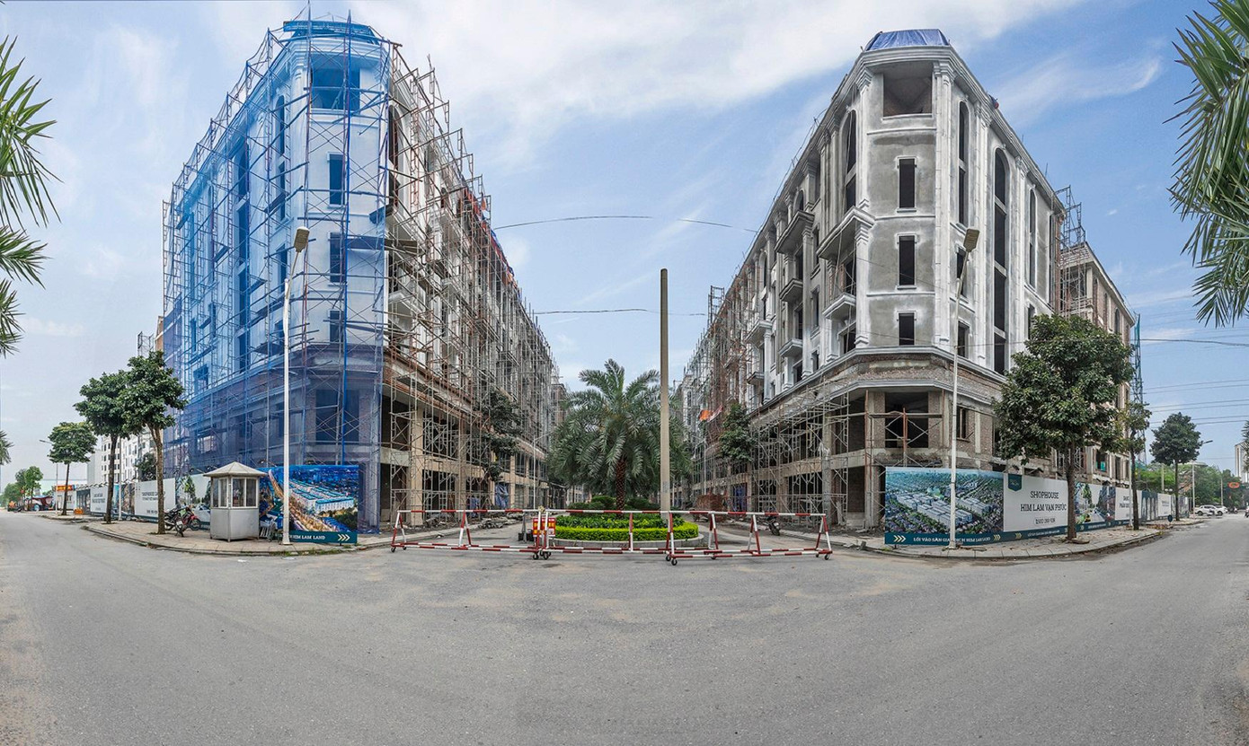 Shophouse Him Lam Vạn Phúc là dự án gần hoàn thiện mới mở bán