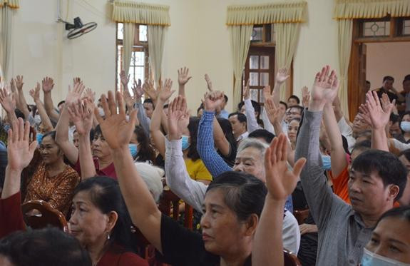 Các cử tri thể hiện sự tín nhiệm tuyệt đối với Thượng tướng Phan Văn Giang.