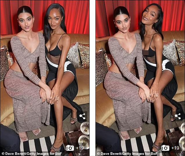 Dẫu vậy, Jourdan Dunn không mấy quan tâm, vẫn vô tư tạo dáng cùng người mẫu Neelam Gill. Dẫu vậy, Jourdan Dunn không mấy quan tâm, vẫn vô tư tạo dáng cùng người mẫu Neelam Gill.