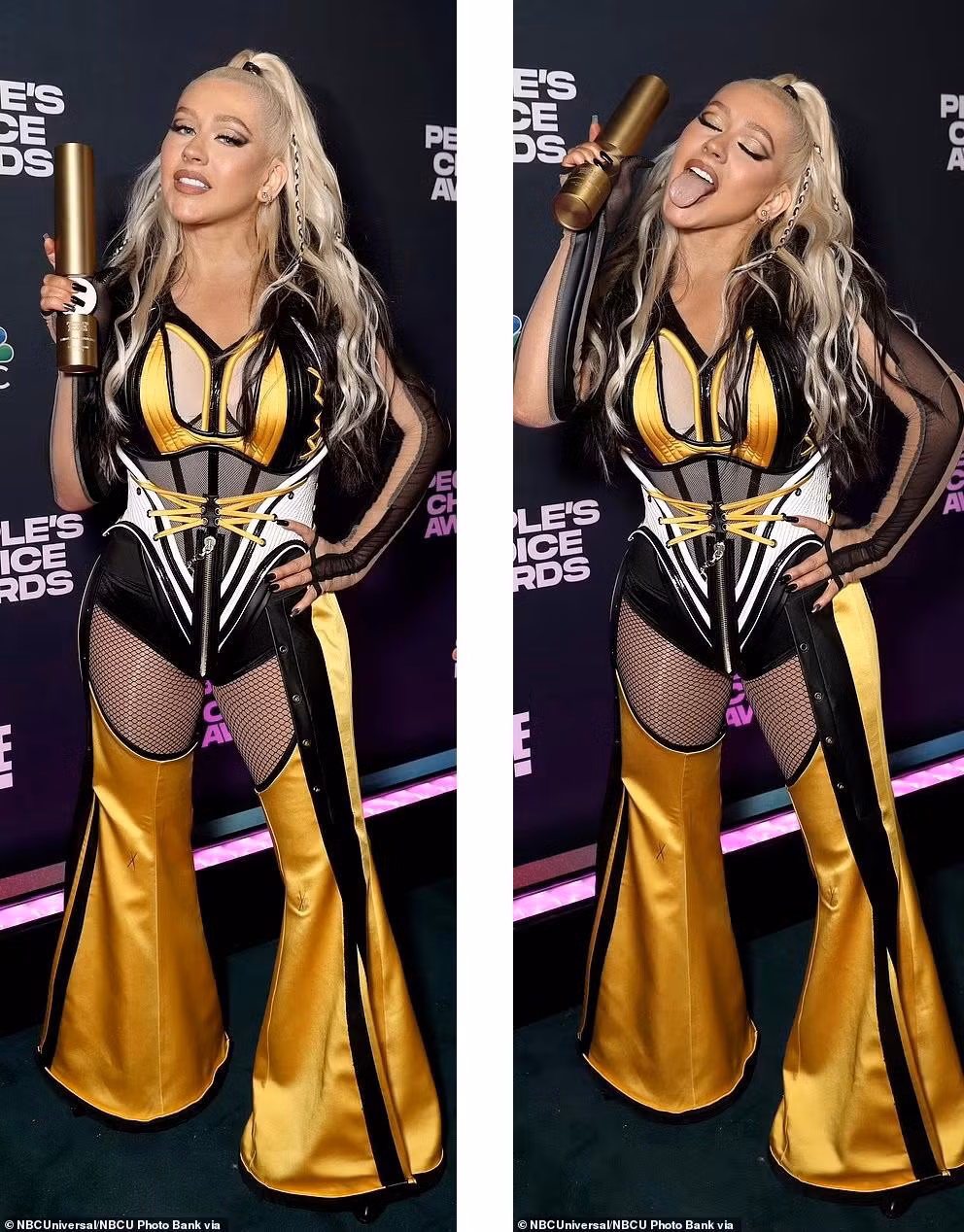 Christina Aguilera diện đồ lạ mắt. Christina Aguilera diện đồ lạ mắt.