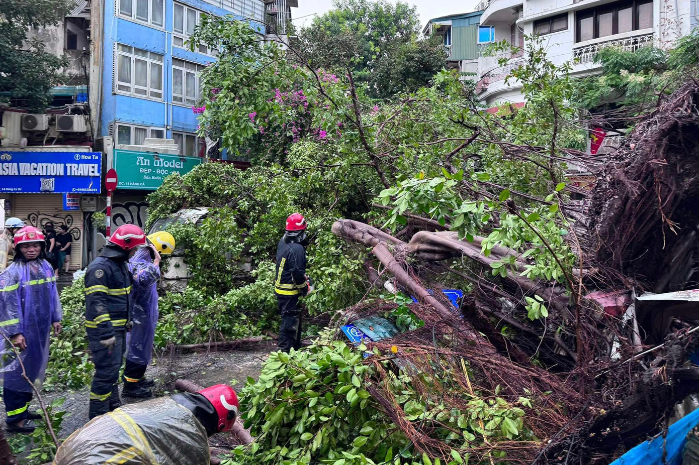 Lực lượng chức năng xử lý hiện trường. Lực lượng chức năng xử lý hiện trường.
