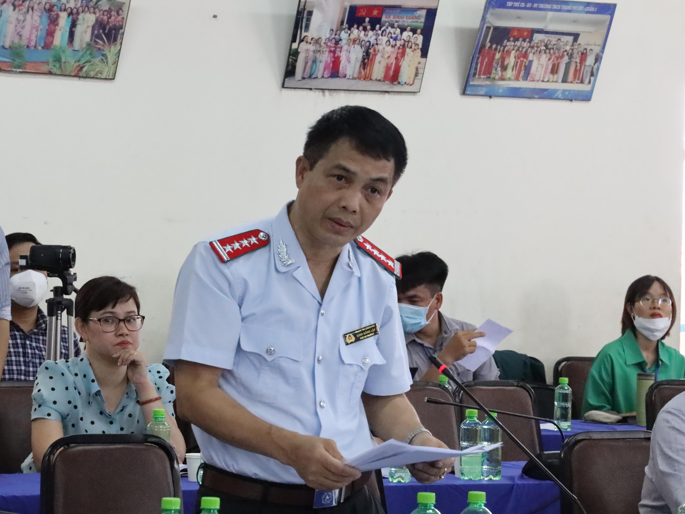 Ông Đinh Đăng Lập - Thanh tra viên cao cấp, Tổ trưởng tổ kiểm tra liên ngành của Thanh tra Chính phủ thông tin tại buổi đối thoại.