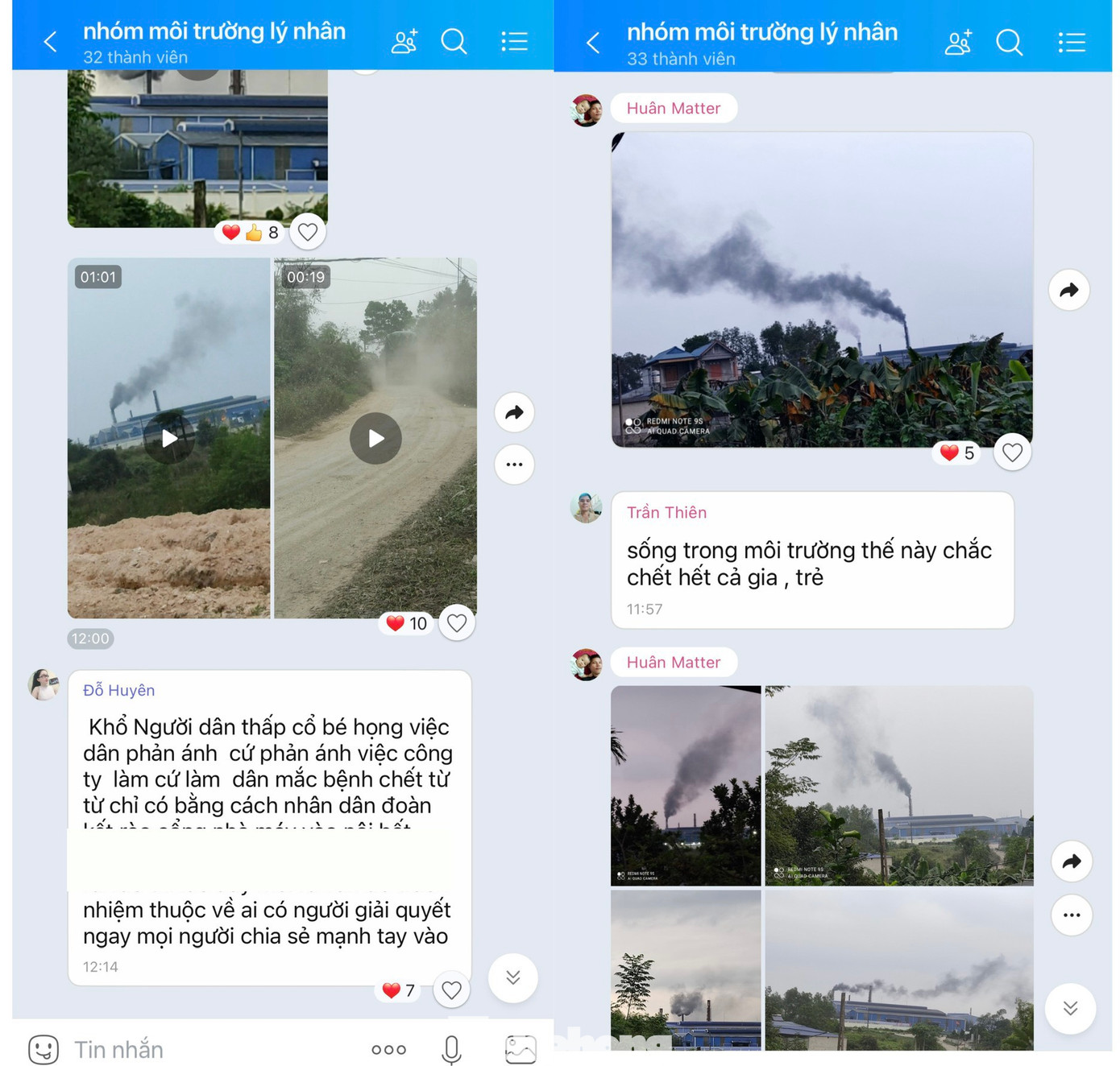 Người dân lập nhóm trên mạng xã hội để phản ứng.