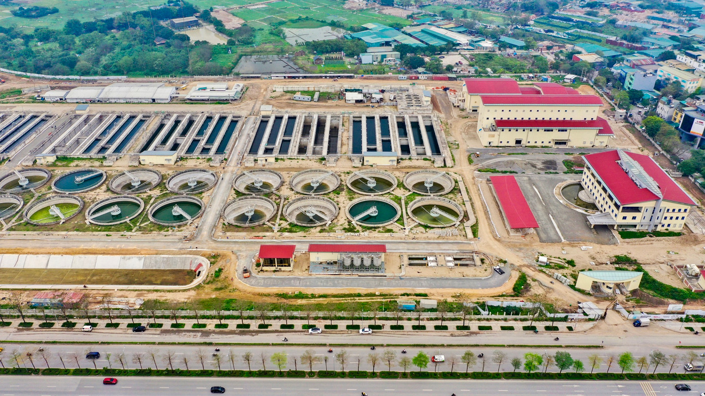 Công trình nhà máy xử lý nước thải Yên Xá là một trong những dự án quy mô lớn nhất và mang tính cấp bách của Hà Nội về xử lý nước thải.