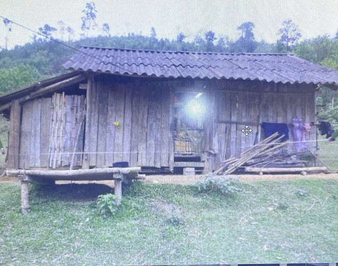 Ngôi nhà nơi xảy ra vụ án. (Ảnh: Công an tỉnh Hà Giang)