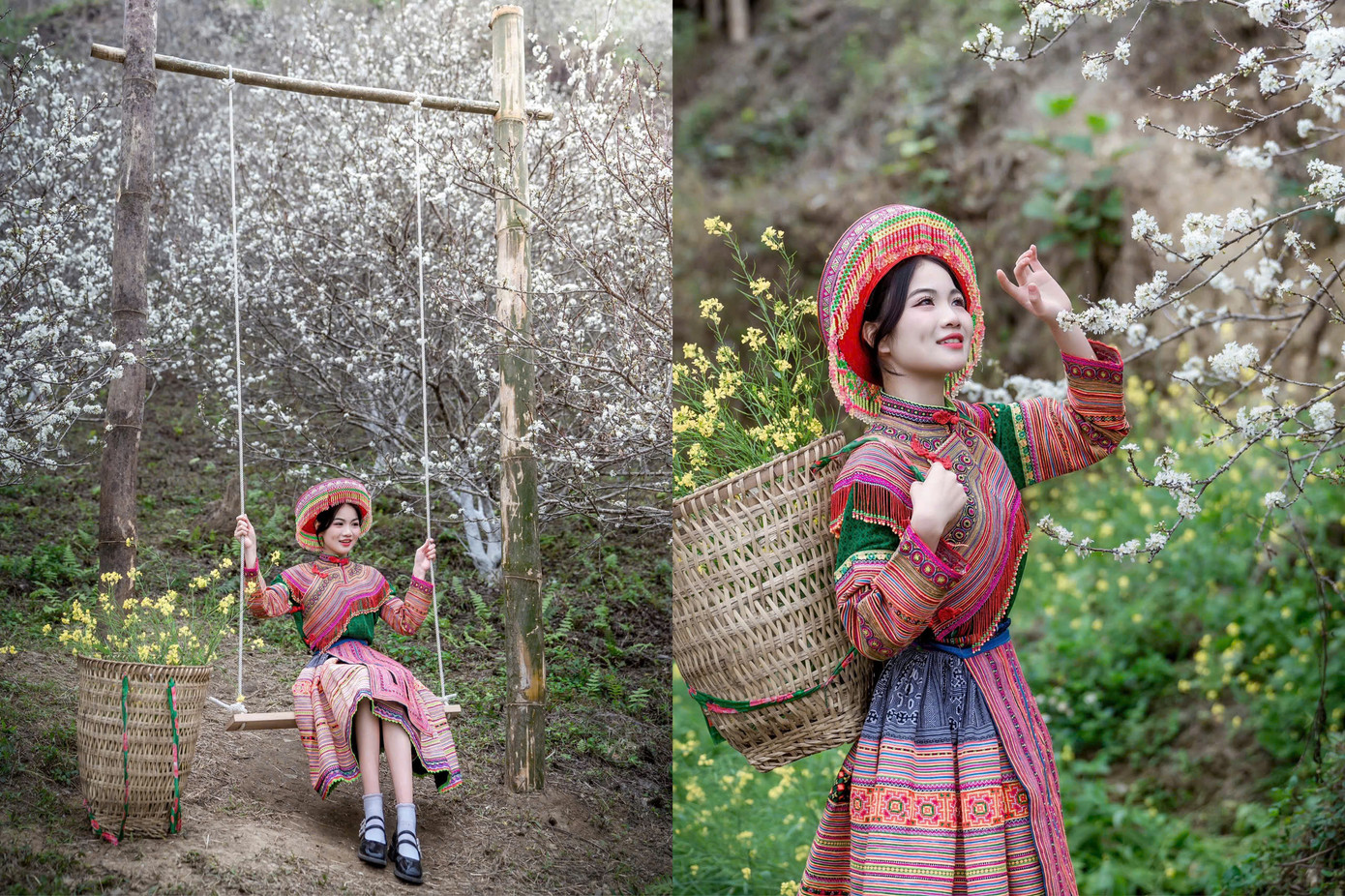 Là người dân huyện Chiêm Hóa, nhưng đây là lần đầu tiên Lang Thị Quế (20 tuổi, thôn Hòa An) đến vườn mận Nà Héc. Quế chia sẻ: "Dù là người Chiêm Hóa, nhưng khoảng cách từ nhà em vào đây khoảng 30 km. Em rất bất ngờ khi vườn mận lại rộng và đẹp đến thế. Em đã chụp hai bộ ảnh với trang phục của người dân tộc Dao và Mông, quá nhiều bức ảnh đẹp đến mức không biết nên chia sẻ tấm nào".