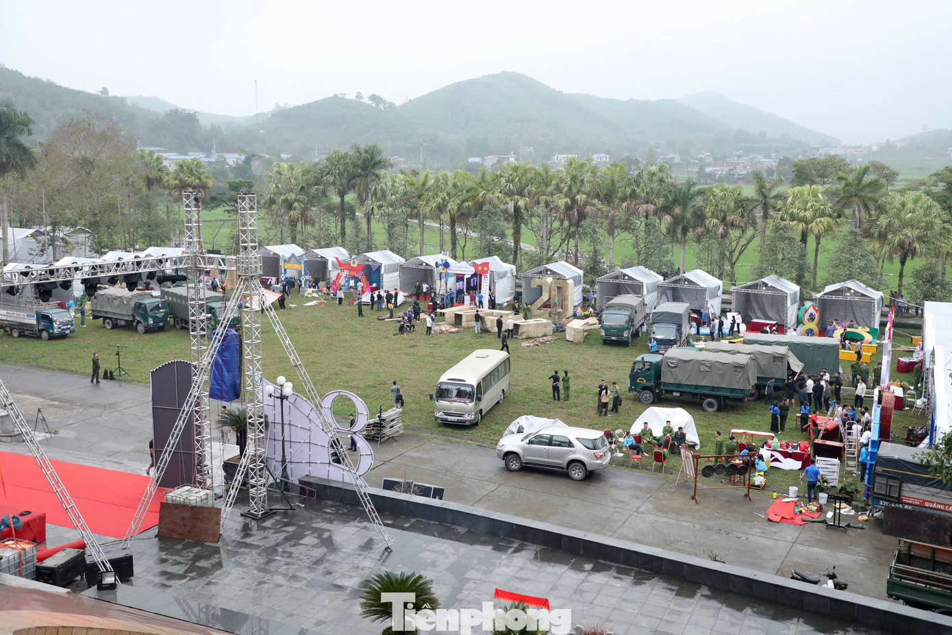 Hội trại "Tuổi trẻ vì an ninh Tổ quốc" khu vực phía Bắc diễn ra sáng 14/3.