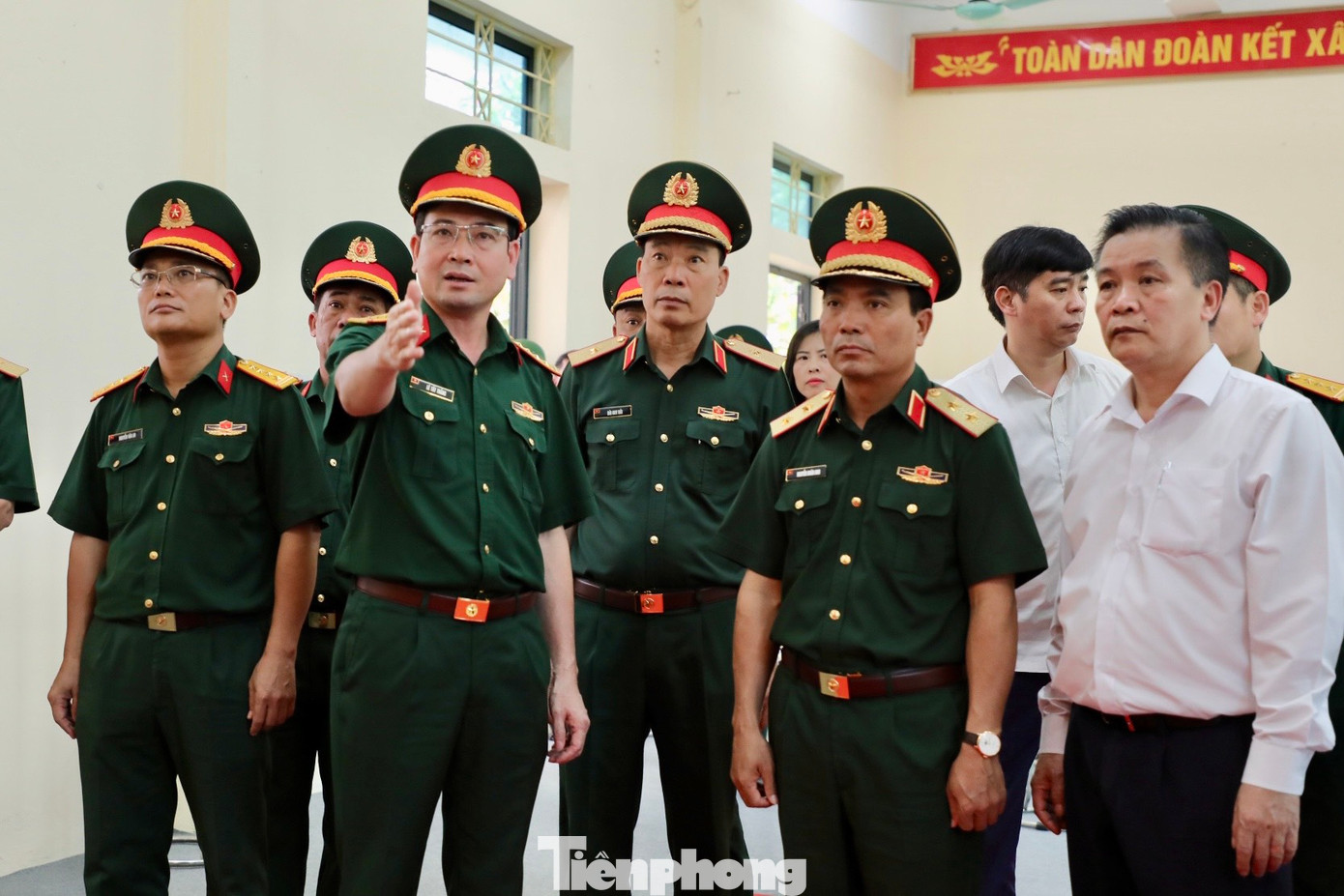 Trung tướng Nguyễn Doãn Anh - Phó Tổng Tham mưu trưởng Quân đội Nhân dân Việt Nam, kiểm tra công tác chuẩn bị Lễ viếng, Lễ truy điệu Tổng Bí thư Nguyễn Phú Trọng.