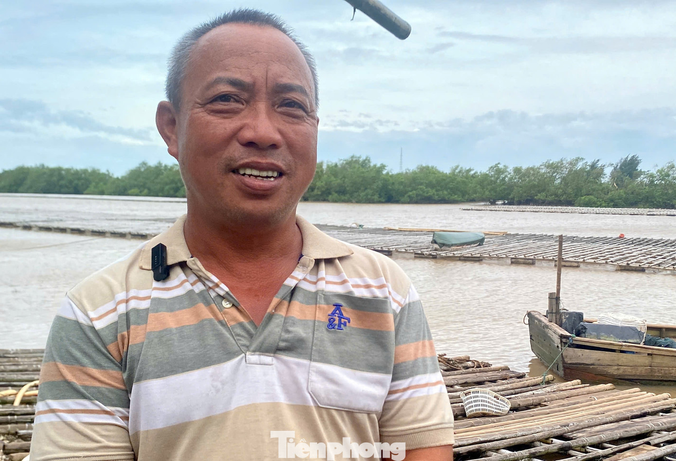 Ông Tạ Văn Thiết, một trong những hộ nuôi hàu treo dây lớn tại xã Nam Thanh cho biết, thiệt hại là có nhưng không lớn, chỉ một số ít ô nuôi bị đắm ở khu vực gần biển.