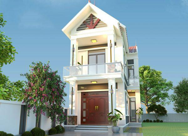 Ngoài ra nhà mái Thái còn giúp ngôi nhà nhìn cao và thanh thoát hơn. Hệ cửa kính lớn với cửa sổ 2 bên được sử dụng xuyên suốt các tầng, giúp lấy gió và ánh sáng tốt.