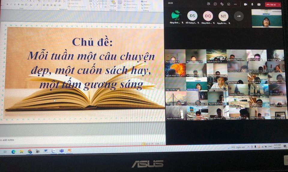 Các tiết học trực tuyến trong "Tuần lễ hưởng ứng học tập suốt đời" của các trường Cụm I trên địa bàn quận Đống Đa đều nhận được sự hưởng ứng tích cực từ học sinh vì nội dung gần gũi, hấp dẫn.