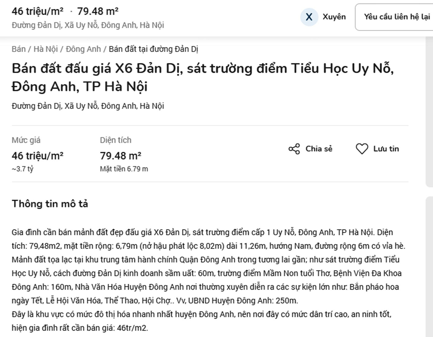 Số lượng tin rao bán đất ăn theo thông tin huyện Đông Anh sắp lên quận, thành phố xuất hiện ngày càng nhiều. Số lượng tin rao bán đất ăn theo thông tin huyện Đông Anh sắp lên quận, thành phố xuất hiện ngày càng nhiều.