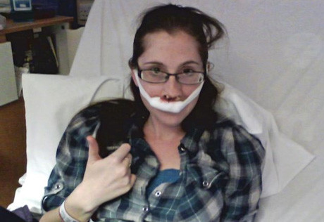 Kelly khi còn đang điều trị bệnh