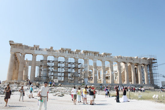 Đền thờ Partheon, nơi tập trung rất đông du khách mỗi ngày