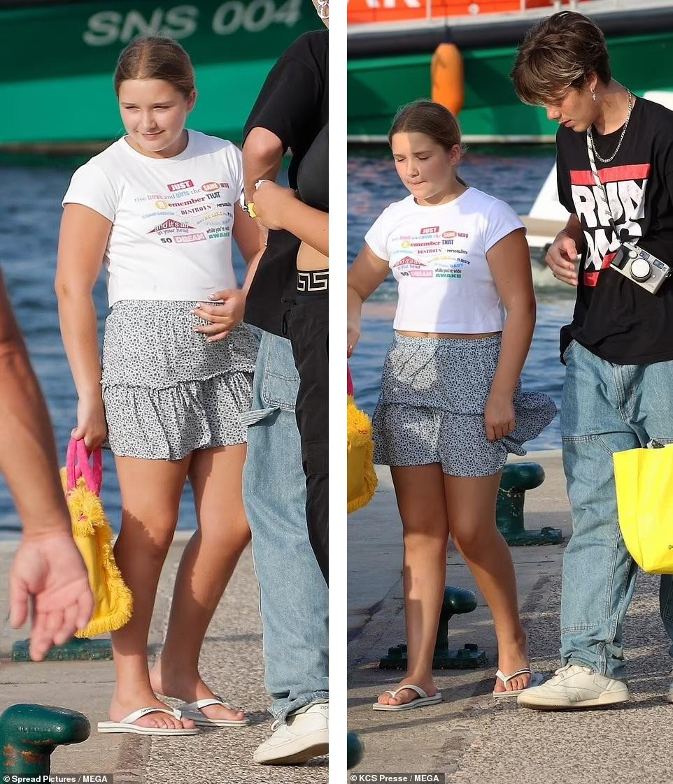 Vừa bước sang tuổi 11 không lâu, con gái út nhà Beckham trông phổng phao, khỏe mạnh.