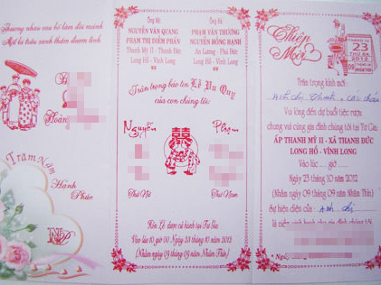 Thiệp cưới của chú rể Phạm Hoàng N và cô dâu Nguyễn Bé Th. Thiệp cưới của chú rể Phạm Hoàng N và cô dâu Nguyễn Bé T
