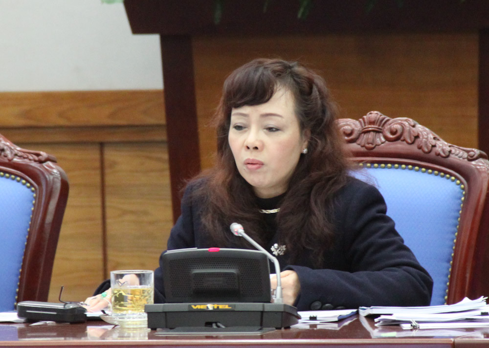 Bộ trưởng Bộ Y tế Nguyễn Thị Kim Tiến lo ngại việc mất vệ sinh an toàn thực phẩm sẽ ảnh hưởng tới chất lượng giống nòi