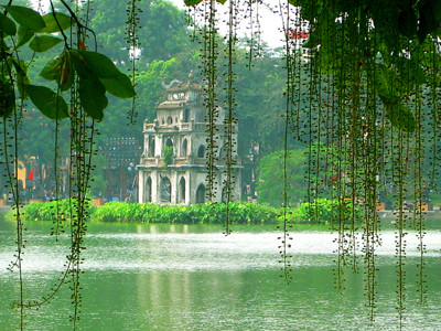 Tháp Rùa. Ảnh: Xuân Phú. Tháp Rùa. Ảnh: Xuân Phú