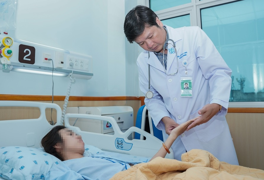 Sau phẫu thuật, tình trạng sức khỏe của bệnh nhân đã cải thiện tốt