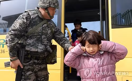 Trong tình huống khẩn cấp xảy ra, Hàn Quốc sẽ thiếu hầm trú ẩn cho người dân ở vùng biên giới Triều Tiên