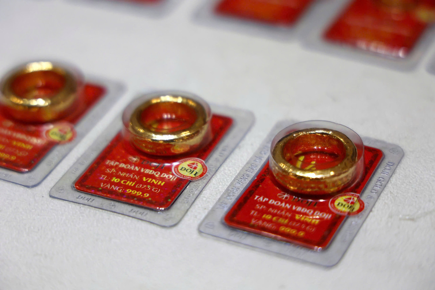 Giá vàng nhẫn mỗi ngày một kỷ lục (ảnh: Như Ý).