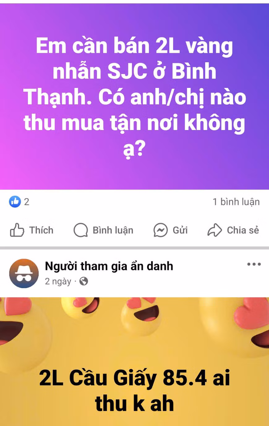 Mua bán vàng trên chợ mạng dễ dàng nhưng đầy rủi ro.