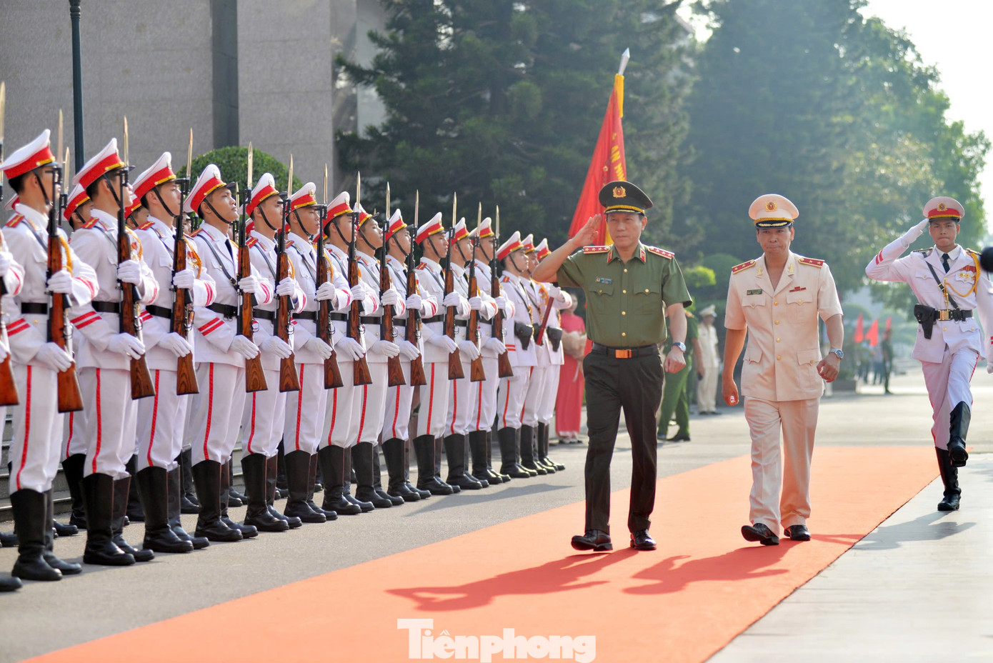 Thượng tướng Lương Tam Quang - Bộ trưởng Bộ Công an dự Lễ khai giảng Học viện CSND năm học 2024 - 2025. Ảnh: Châu Linh.