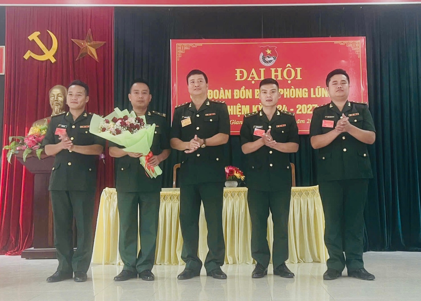 Đại hội đã bầu Ban Chấp hành Chi đoàn Đồn Biên phòng Lũng Cú nhiệm kỳ 2024 - 2027 gồm 5 đồng chí.