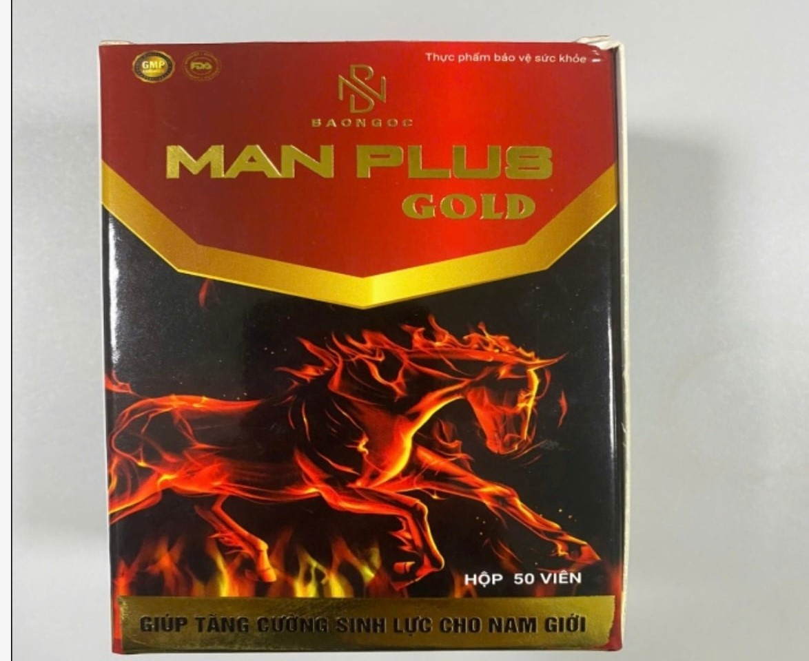Mẫu sản phẩm Man Plus Gold có chứa chất cấm. Ảnh: Cục An toàn thực phẩm