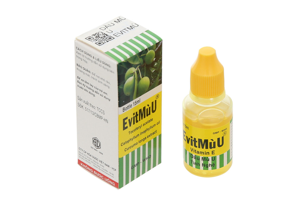 Mĩ phẩm Evit mù U - lọ 15ml do Công ty Cổ phần Hóa dược Việt Nam sản xuất vì không đạt tiêu chuẩn chất lượng.