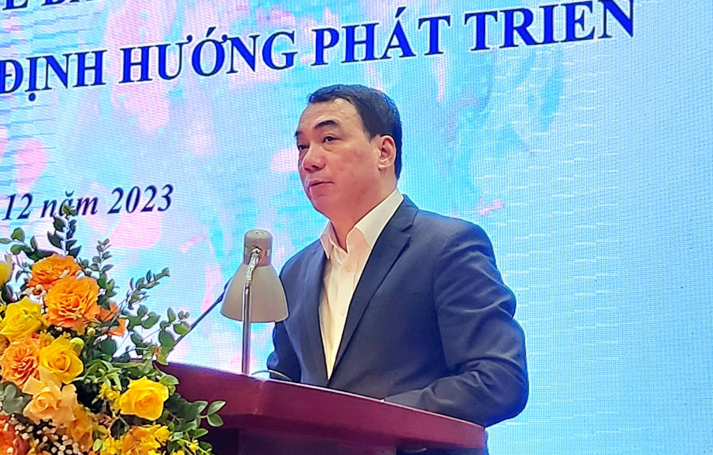 TS Nguyễn Ngô Quang, Phó Cục trưởng Cục KHCN&ĐT phát biểu tại hội nghị (Ảnh: Mai Chi) TS Nguyễn Ngô Quang, Phó Cục trưởng Cục KHCN&ĐT phát biểu tại hội nghị (Ảnh: Mai Chi)