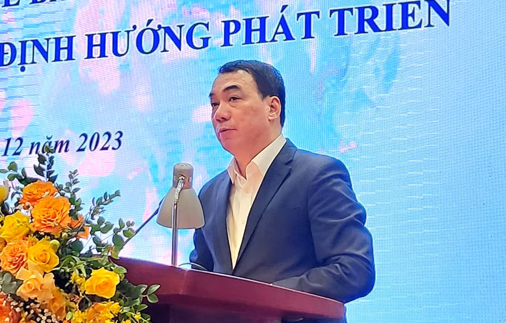 TS Nguyễn Ngô Quang, Phó Cục trưởng Cục KHCN&amp;ĐT phát biểu tại hội nghị (Ảnh: Mai Chi)