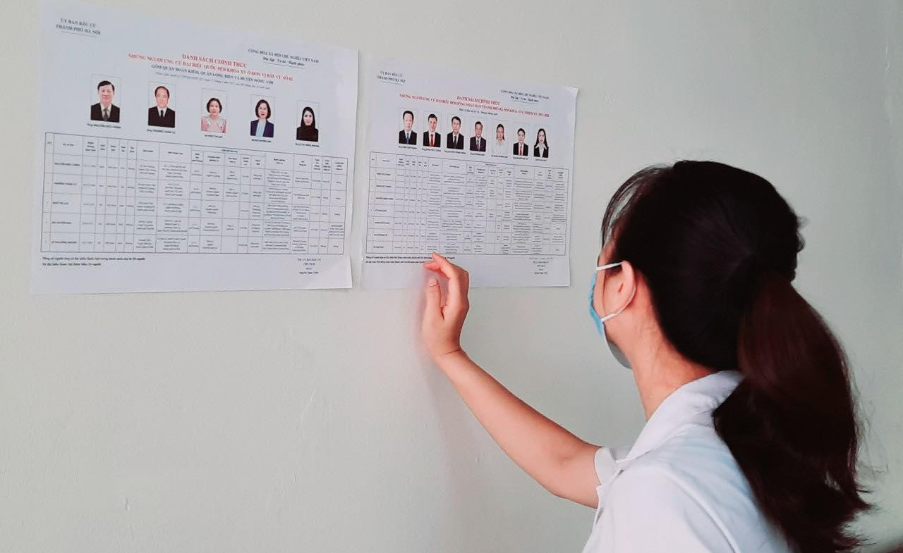 Nhân viên y tế BV Bệnh Nhiệt đới tìm hiểu về các ứng cử viên đại biểu Quốc hội Nhân viên y tế BV Bệnh Nhiệt đới tìm hiểu về các ứng cử viên đại biểu Quốc hội