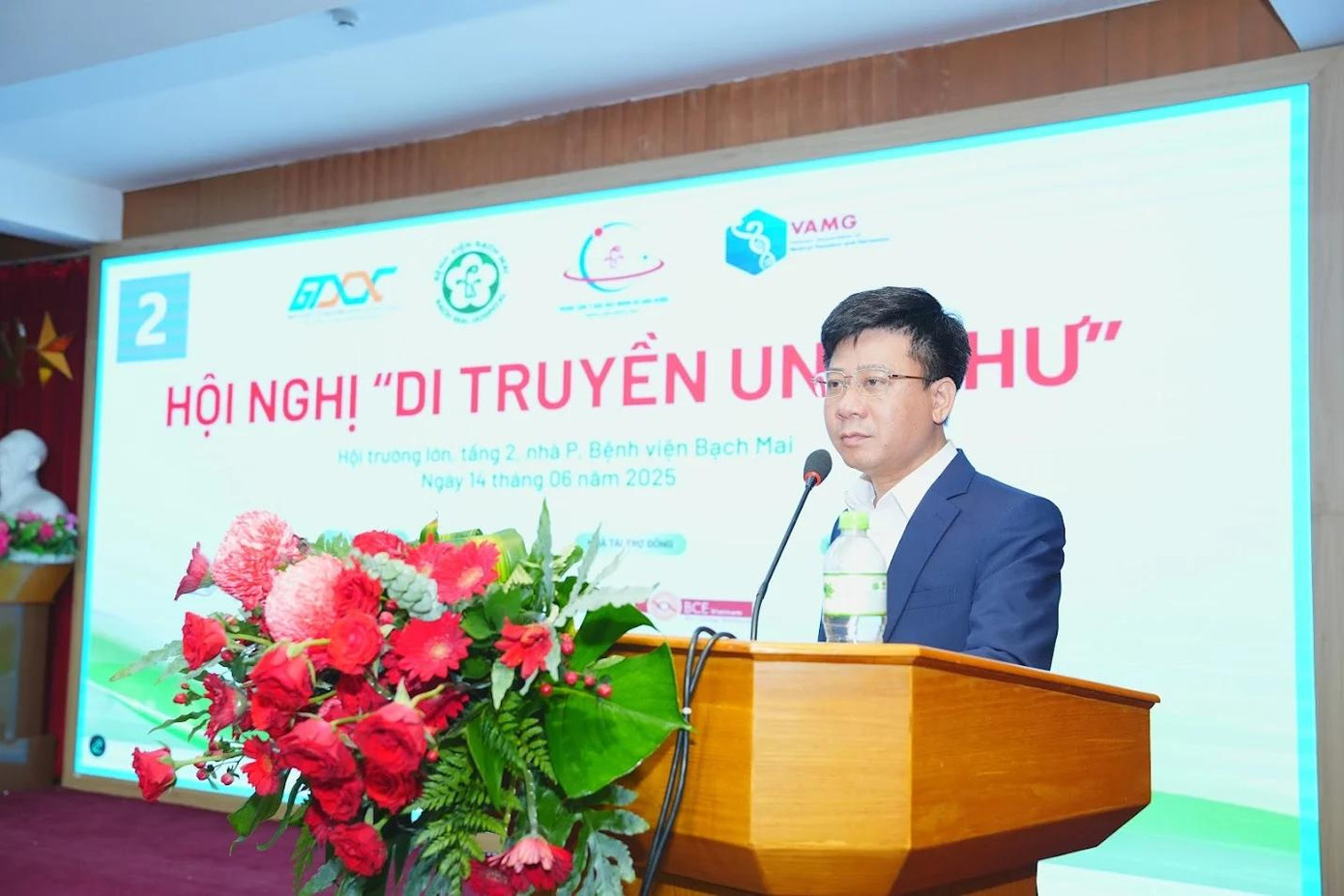 PGS Nguyễn Tuấn Tùng, Phó Giám đốc Bệnh viện Bạch Mai phát biểu.