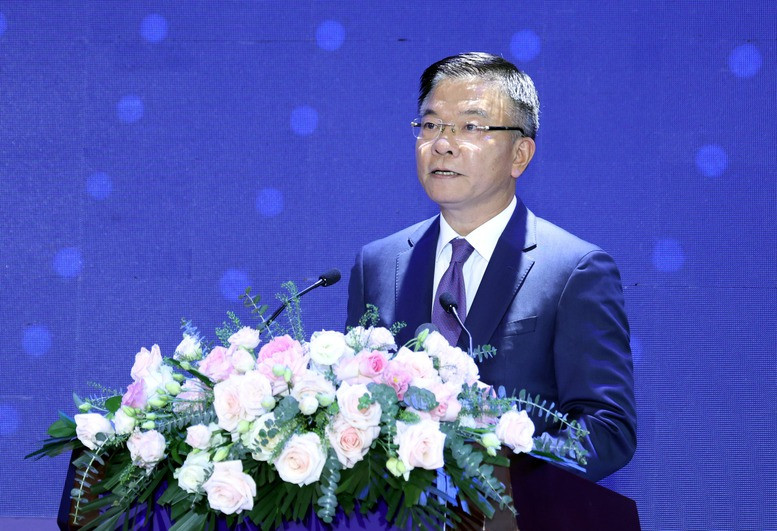 Phó Thủ tướng Chính phủ Lê Thành Long phát biểu tại diễn đàn.