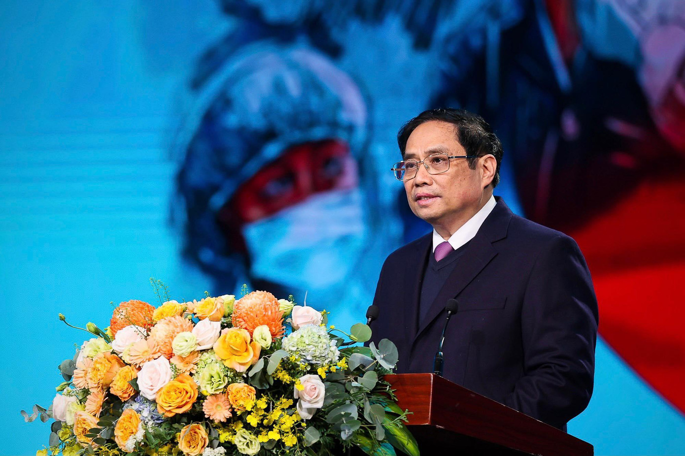 Thủ tướng Phạm Minh Chính phát biểu tối 27/2. Ảnh: Đoàn Bắc