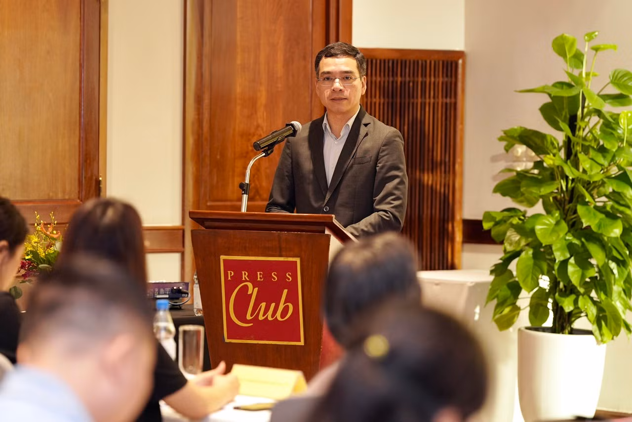 TS. Hà Anh Đức, Chánh văn phòng Bộ Y tế phát biểu tại họp báo