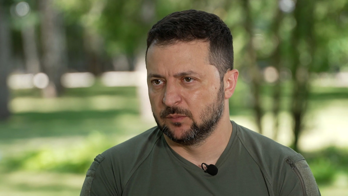 Tổng thống Ukraine Volodymyr Zelensky. Ảnh: CNN Tổng thống Ukraine Volodymyr Zelensky. Ảnh: CNN