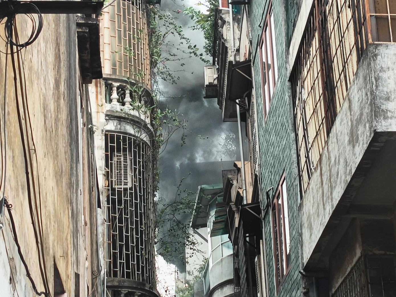 Hiện trường vụ cháy. Ảnh: Thanh Hà